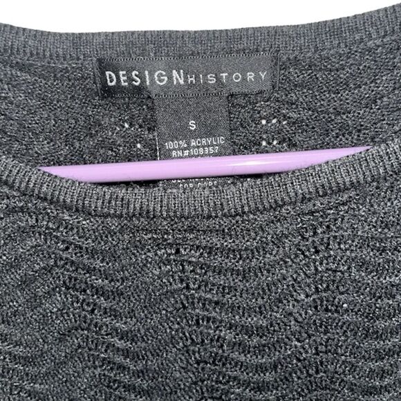 Design History Dark Gray Lightweight Sweater - Picture 5 of 5
